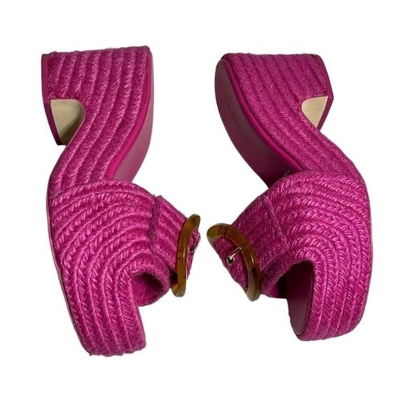 Cult Gaia Cleia Platform Sandal in Qajar Rose, Size: 7 - Picture 5 of 11